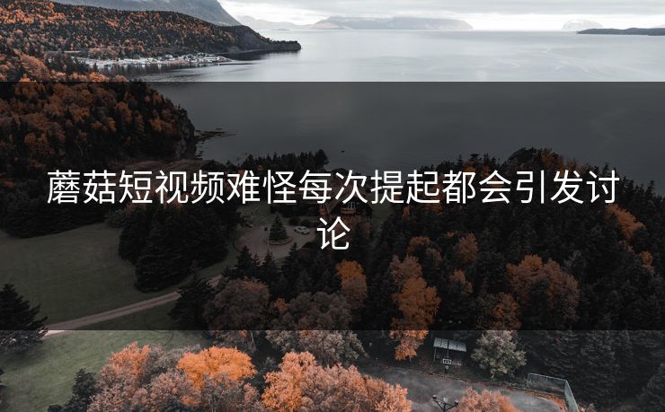 蘑菇短视频难怪每次提起都会引发讨论 蘑菇短视频难怪每次提起都会引发讨论